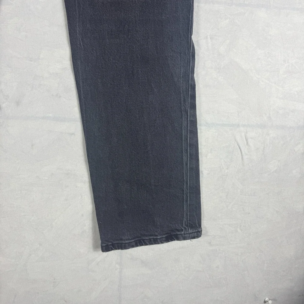 Aeropostale Womens Ankle Jeans Dark Gray Denim Mid-Rise Straight Leg‎ 6 Regular